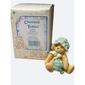 Enesco Cherished Teddies Figurine Maureen "Lucky Friend" 135690 (Retired)